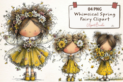 Whimsical Spring Fairy Clipart Product Image 1