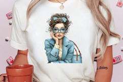 Whimsical Spring Fashion Women Clipart Product Image 2