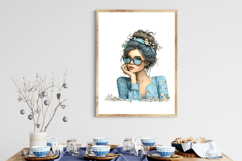 Whimsical Spring Fashion Women Clipart Product Image 3