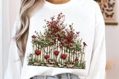 Whimsical Spring Fence Clipart PNG Product Image 2