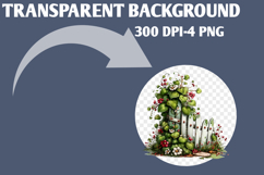 Whimsical spring fence Clipart Product Image 2