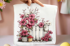 Whimsical Spring Fence Clipart Product Image 2