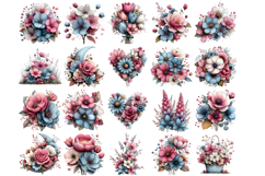 Whimsical spring floral clipart Product Image 2
