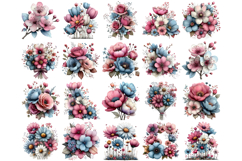Whimsical spring floral clipart Product Image 4