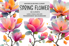 Whimsical Spring Flower Clipart Product Image 1