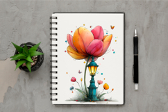 Whimsical Spring Flower Clipart Product Image 2