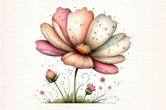 Whimsical Spring Flower Clipart Product Image 2