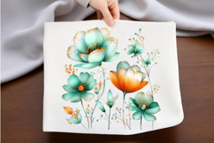 Whimsical Spring Flower Clipart Product Image 2