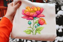 Whimsical Spring Flower Clipart Product Image 2