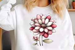 Whimsical Spring Flower Clipart Png Product Image 2