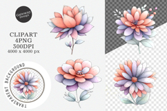 Whimsical Spring Flowers Clipart Product Image 1