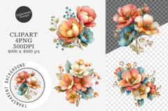 Whimsical Spring Flowers Clipart Product Image 1