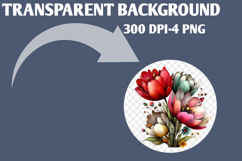 Whimsical Spring flowers clipart Product Image 2