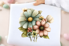 Whimsical Spring Flowers Clipart Product Image 2