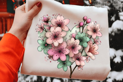 Whimsical Spring Flowers Clipart Product Image 2