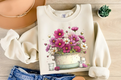 Whimsical Spring Flowers Clipart Product Image 2