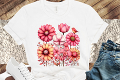 Whimsical Spring Flowers Clipart Product Image 3