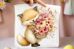Whimsical Spring Fox Clipart Product Image 2