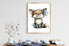 Whimsical Spring Fox Clipart PNG Product Image 3