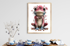Whimsical Spring Frog Clipart Product Image 2