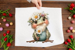Whimsical Spring Frog Clipart Product Image 2