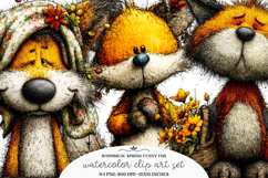 Whimsical spring funny fox clipart - spring funny fox Png Product Image 1
