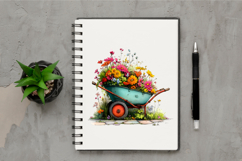Whimsical Spring Garden Clipart Product Image 2