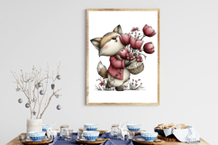 Whimsical Spring Garden Fox Clipart Product Image 3