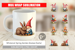 Garden Gnomes Easter Mug Wrap Product Image 1