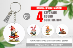 Garden Gnomes Easter Keychain Product Image 1