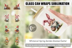 Garden Gnomes Easter Glass Can Product Image 1