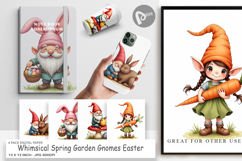 Garden Gnomes Easter Digital Paper Product Image 1