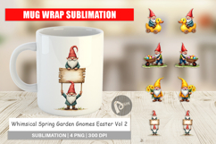 Garden Gnomes Easter Mug Wrap Product Image 1