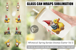 Garden Gnomes Easter Glass Can Product Image 1