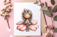 Whimsical Spring Girls Clipart Product Image 2
