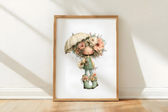 Whimsical Spring Girl Clipart Product Image 3