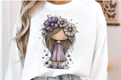 Whimsical Spring Girls Clipart Product Image 2