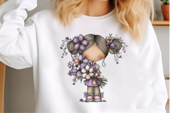 Whimsical Spring Girls Clipart Product Image 3