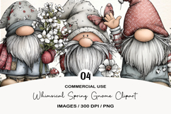 Whimsical Spring Gnome Clipart Product Image 1
