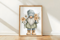 Whimsical Spring Gnome Clipart Product Image 3