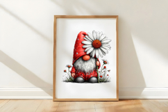 Whimsical Spring Gnome Clipart Product Image 3