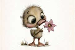 Whimsical Spring Goose Clipart Product Image 2