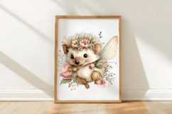 Whimsical Spring Hedgehog Clipart Product Image 2