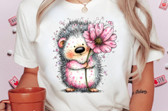 Whimsical Spring Hedgehogs Clipart Product Image 2