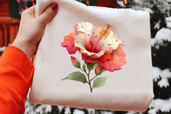 Whimsical Spring Hibiscus Flower Clipart Product Image 2