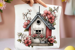 Whimsical Spring House Clipart Product Image 2