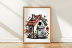 Whimsical Spring House Clipart Product Image 3