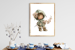 Whimsical Spring Kids Clipart Product Image 3