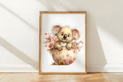 Whimsical Spring Koala Clipart Product Image 3