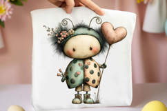 Whimsical Spring Ladybug Clipart Product Image 2